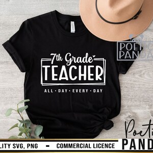 Maestro de séptimo grado SVG PNG, regalo para maestro Svg, maestro de séptimo grado Png, maestro de séptimo grado, camiseta de maestro de séptimo grado Svg