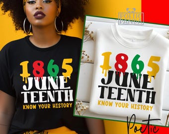 Juneteenth SVG PNG, Juneteenth Shirt Svg, 1865 Svg, Juneteenth Svg, Black Woman Svg, Juneteenth 1865, Black History Svg, Freedom Svg