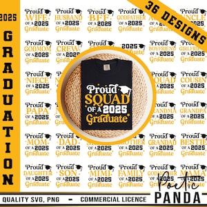 2025 Graduation Bundle SVG PNG, 2025 Senior Svg, Graduation Crew Svg Svg, Class of 2025 svg, Senior Mom Svg, 2025 Graduation Family Shirts