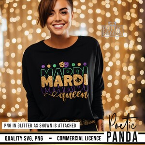 queen of sparkles mardi gras sweatshirt