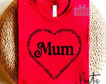 Mum SVG PNG, Mum Word Art Svg, Best Mum Svg, Mum Gift Svg, Mum Heart Svg, Mum Svg Design For Cricut, Mother's Day Svg
