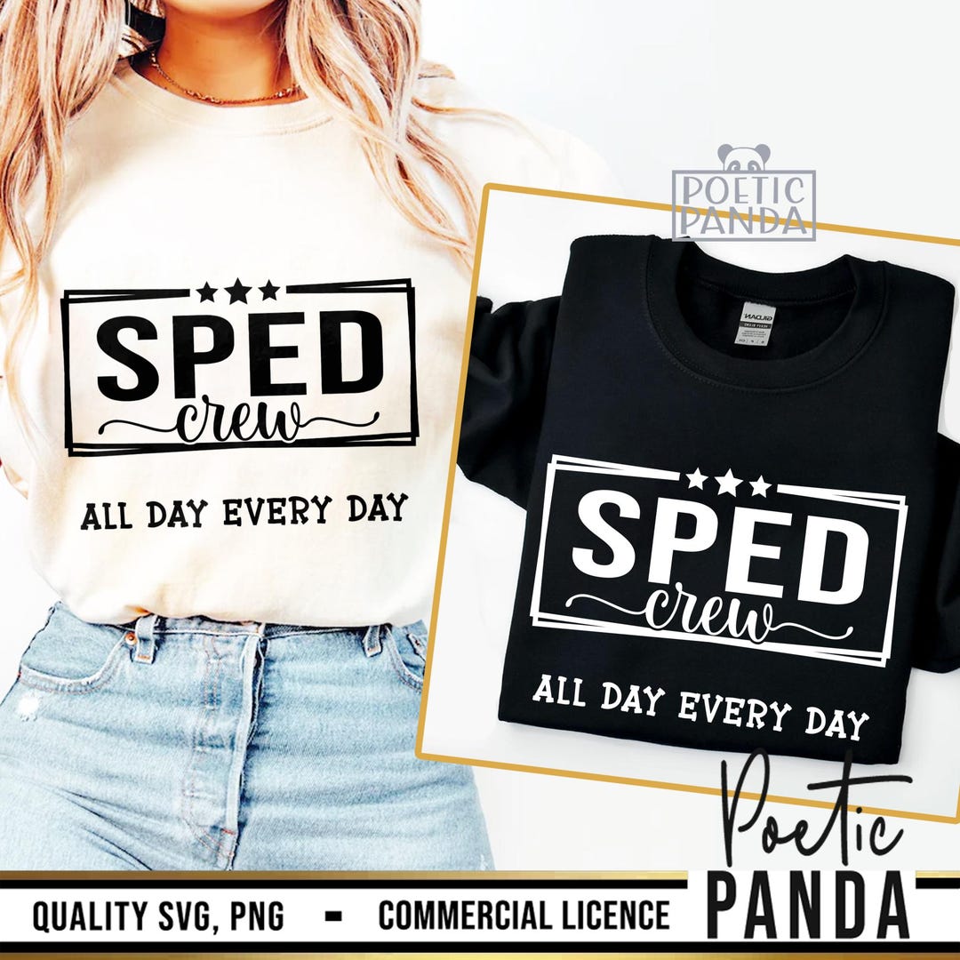 SPED Crew SVG PNG, Special Education Teacher Team Design for Cricut ...