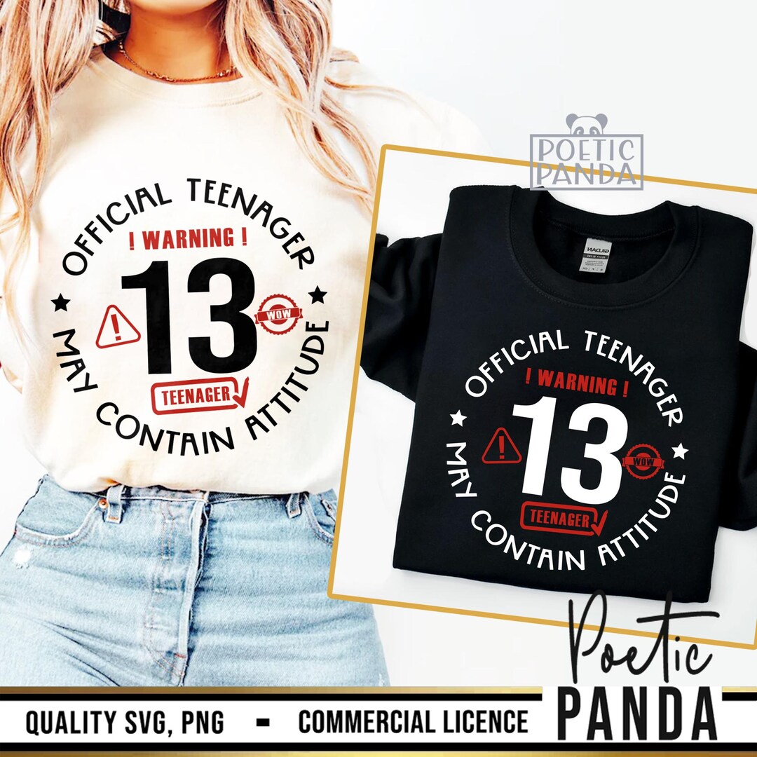 13th Birthday SVG PNG, 13th Birthday Shirt Svg, 13th Birthday Decor Svg ...