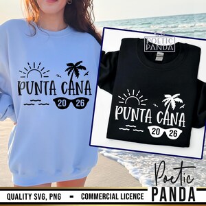 2026 Punta Cana SVG PNG, familievakantie naar Dominicaanse Republiek Svg, meisjes reis Svg, Punta Cana Shirt Svg, Punta Cana familiereis Svg