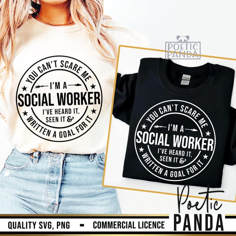 Social Worker SVG PNG, Funny Social Worker Shirt Svg, Social Worker Gift Svg, Difference Maker Svg, , Mental Health Svg image 1