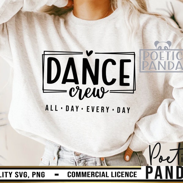 Dancer Crew SVG PNG, Ballet Svg, Dance Teacher Svg, Dancing Svg, Cricut, Dance Mom Svg, Dance Png, Dance Shirt Svg, Gift To Dancer Svg