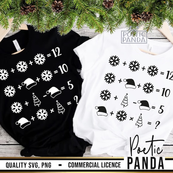 Math Teacher Christmas SVG PNG, Funny Maths Christmas Shirt Svg, Maths Teacher Xmas Svg, Maths Christmas Problem Svg, Digital Download
