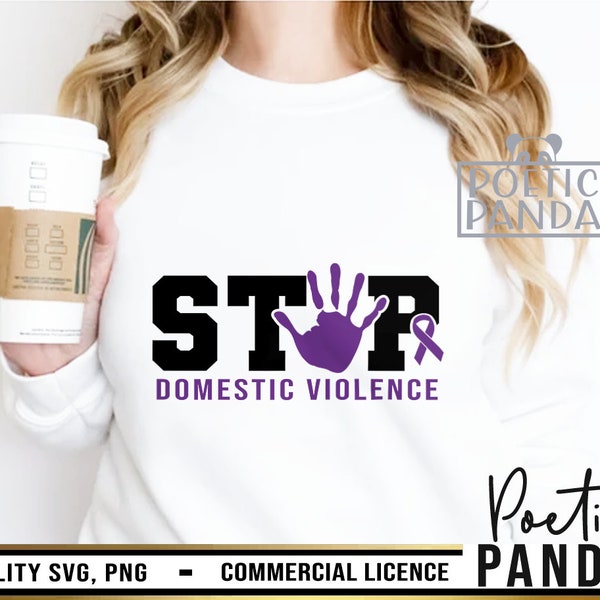 Domestic Violence Awareness SVG PNG, Purple Ribbon Svg, Mom Svg, Rainbow Svg, Physical Assault Svg, Stop Violence End The Silence