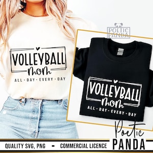 Mamá de voleibol SVG PNG, Mamá de voleibol Svg, Mamá de voleibol Png, Día de juego de voleibol Svg, Camiseta de mamá de voleibol Svg, Equipo de voleibol Svg