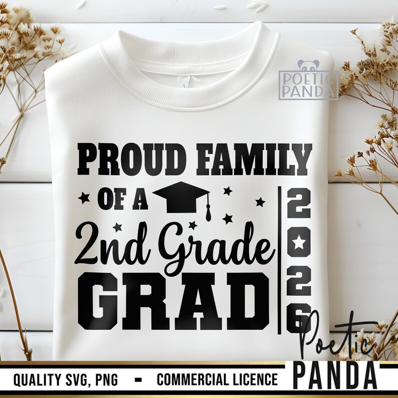 2026 Family Of 2nd Grade Graduate SVG PNG, 2nd Grade Graduation Svg, Second Grade Grad Svg, Class Of 2026 Svg, 2nd Grade Grad Svg Cut File image 10