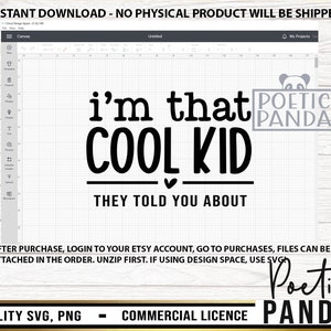 Admit It Life Would Be Boring Without Me SVG PNG, Cool Kid, Funny Toddler Svg, Sarcastic Svg, Funny Svg, Cool Kids Svg, Sassy Svg, Baby Svg