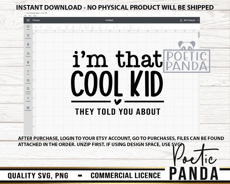 Admit It Life Would Be Boring Without Me SVG PNG, Cool Kid, Funny Toddler Svg, Sarcastic Svg, Funny Svg, Cool Kids Svg, Sassy Svg, Baby Svg