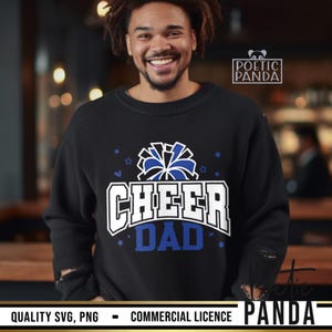 Cheer Dad SVG PNG, Cheer Dad Shirt Svg, Cheer Dad Gift Svg, Cheerleader Svg, Cheer Svg, Dad Cheerleading Shirt Svg, Pom Poms Svg, CF01234