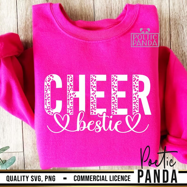 Cheer Bestie SVG PNG, Football Season Svg, Bestie Svg, Best Friend Svg, Cheerleader Svg, Game Day Svg, Cheer Svg, Cheer Leader Svg image 4