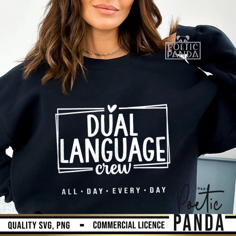 Dual Language Crew SVG PNG, Dual Language Teacher Shirt Svg, Gift To Dual Language Teacher Svg, Back To School Svg, Appreciation Svg