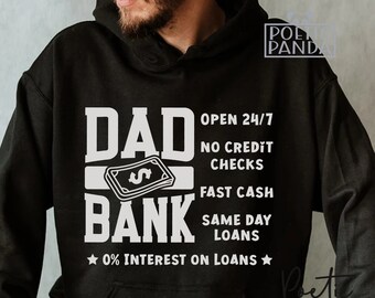 Lustiges Papa Geschenk SVG PNG, Bank des Papas SVG, Papa Shirt SVG, Vatertagsgeschenk, lustiger Papa Spruch, lustiger Papa Shirt Design
