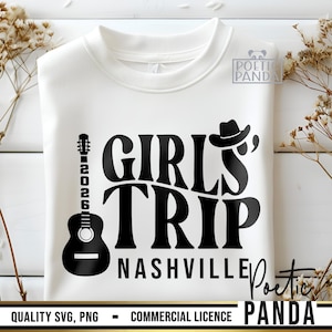 Viagem de Garotas para Nashville 2026 em SVG e PNG, SVG para Nashville, SVG para Viagem de Garotas, Camiseta para Viagem a Nashville, SVG para o Tennessee, SVG para Fim de Semana de Garotas, SVG para Nashville 2026 imagem 7