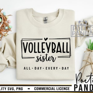 Beachvolleyball Schwester SVG PNG, Herz Beachvolleyball SVG, Beachvolleyball Mama geschnitten Datei, Beachvolleyball Mama Mama Geschenk, kleine Schwester SVG,
