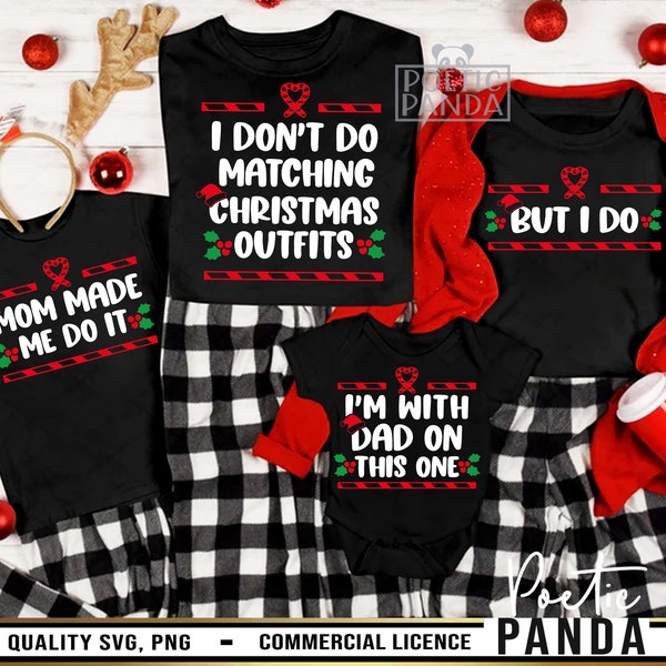 Ich mache keine passenden Weihnachtsoutfits SVG PNG, Mama Claus Handsvg, Familien-Weihnachtshemden-Svg, Weihnachtscrew-Svg, lustige Weihnachtspyjama-Svg