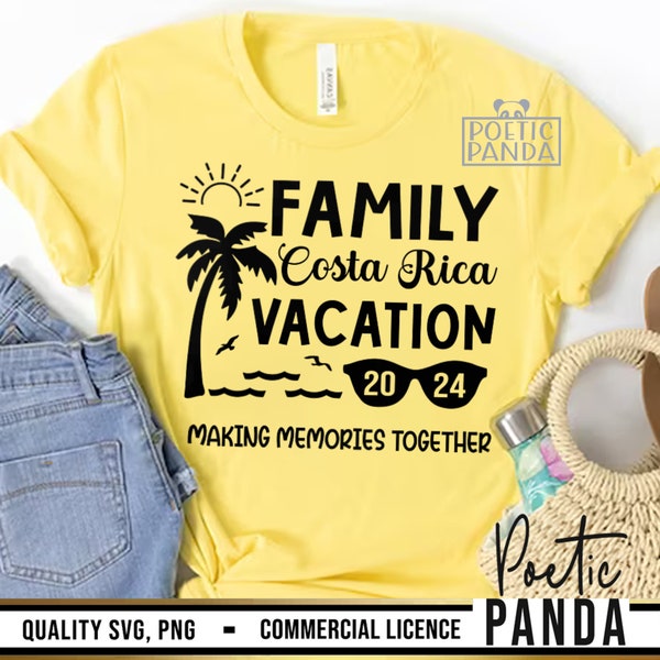 2024 Costa Rica SVG PNG, Family Trip Svg, Family Vacation Svg, Costa Rica Vacay Shirts Svg, Costa Rica Svg, Digital Costa Rica Design