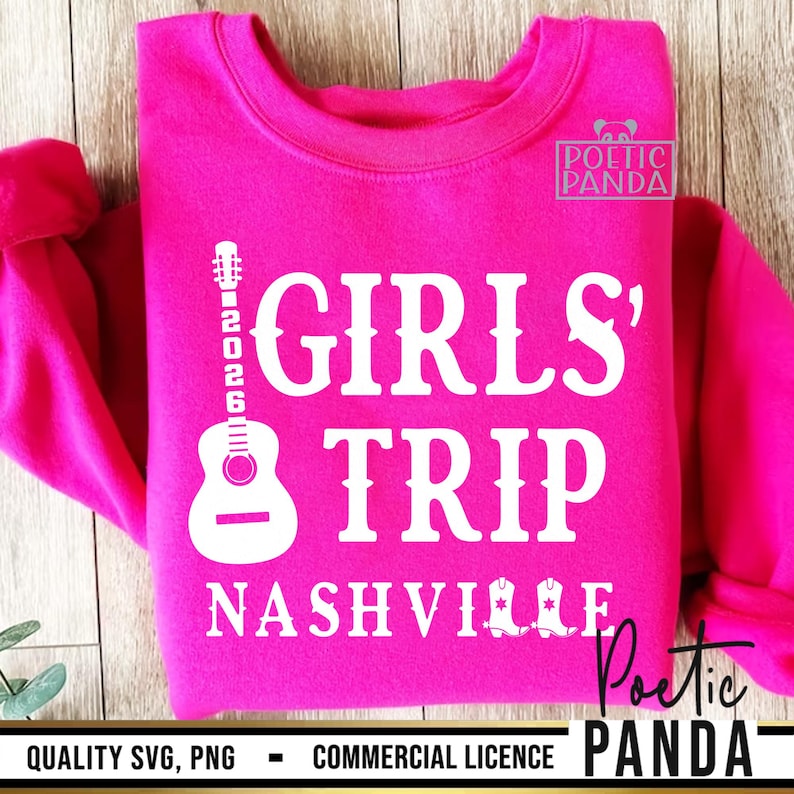 2026 Girls Trip Nashville SVG PNG, Nashville Shirts Svg, Girls Trip Svg, Nashville Trip Svg, Nash Bash Svg, Girls Weekend Svg, Lets Go Girls image 3