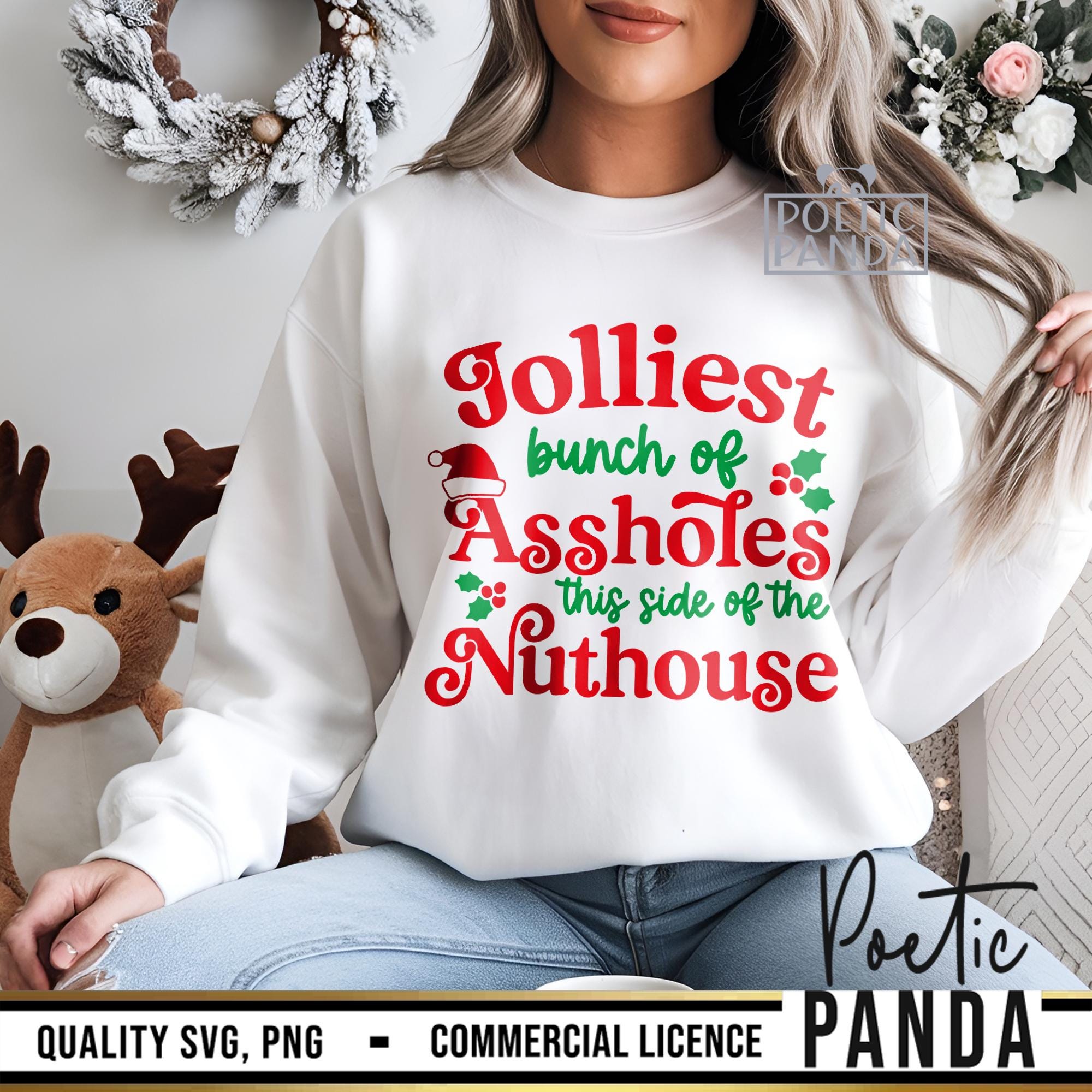 Jolliest Bunch of Assholes This Side of Nuthouse SVG PNG, Funny Family ...