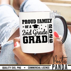 2026 Family Of 2nd Grade Graduate SVG PNG, 2nd Grade Graduation Svg, Second Grade Grad Svg, Class Of 2026 Svg, 2nd Grade Grad Svg Cut File image 6