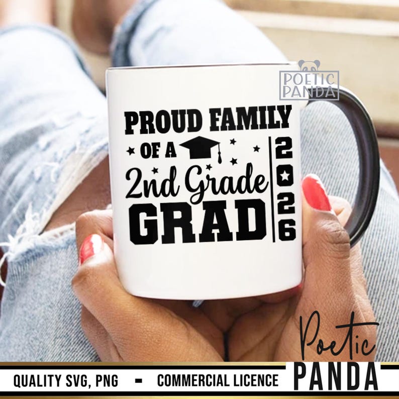 2026 Family Of 2nd Grade Graduate SVG PNG, 2nd Grade Graduation Svg, Second Grade Grad Svg, Class Of 2026 Svg, 2nd Grade Grad Svg Cut File image 6