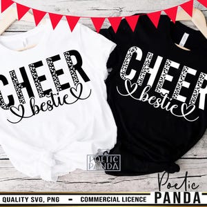 Cheer Bestie SVG PNG, voetbalseizoen Svg, Bestie Svg, beste vriend Svg, Cheerleader Svg, Game Day Svg, Cheer Svg, Cheer Leader Svg