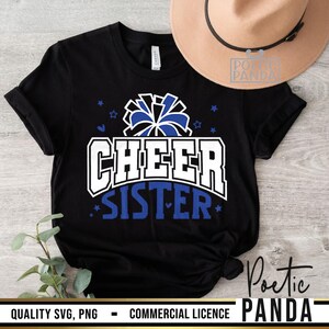 Cheer Sister SVG PNG, Cheer Sister Shirt Svg, Cheer Sister Gift Svg, Cheerleader Svg, Cheer Svg, Cheerleading Svg, Sister Svg, Pom Poms Svg