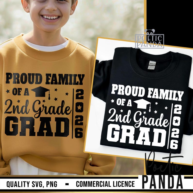 2026 Family Of 2nd Grade Graduate SVG PNG, 2nd Grade Graduation Svg, Second Grade Grad Svg, Class Of 2026 Svg, 2nd Grade Grad Svg Cut File image 3