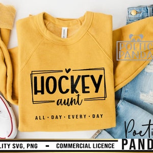 Hockey Tante SVG PNG, Hockey Mom SVG, Tante SVG, Tante SVG, beste Tante SVG, Hockey Shirt, Spieltag, Hockeyspieler, Hockey Puck