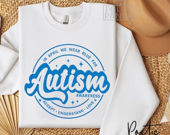 Autism Awareness SVG PNG, in april dragen we blauw voor Autism Awareness Svg, Autism Shirt Svg, Autism Mom Svg, Autism Svg Design