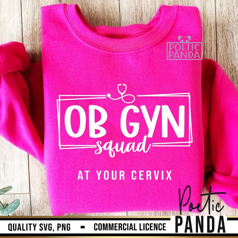 Ob Gyn Onc Squad at Your Cervix SVG PNG, Obstetrician Gynecologist ...