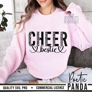 Cheer Bestie SVG PNG, Football Season Svg, Bestie Svg, Best Friend Svg, Cheerleader Svg, Game Day Svg, Cheer Svg, Cheer Leader Svg image 6