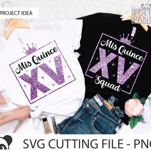 Mis Quince SVG PNG, Printable Mis Quince Cake Topper, Sweatshirt Svg Files, Png File, Roses Png, Png Instant Download, Mi Quinceaera Svg, Fifteen Svg, Svg Cut File, Files Svg, Hispanic Svg, Xv Birthday Svg