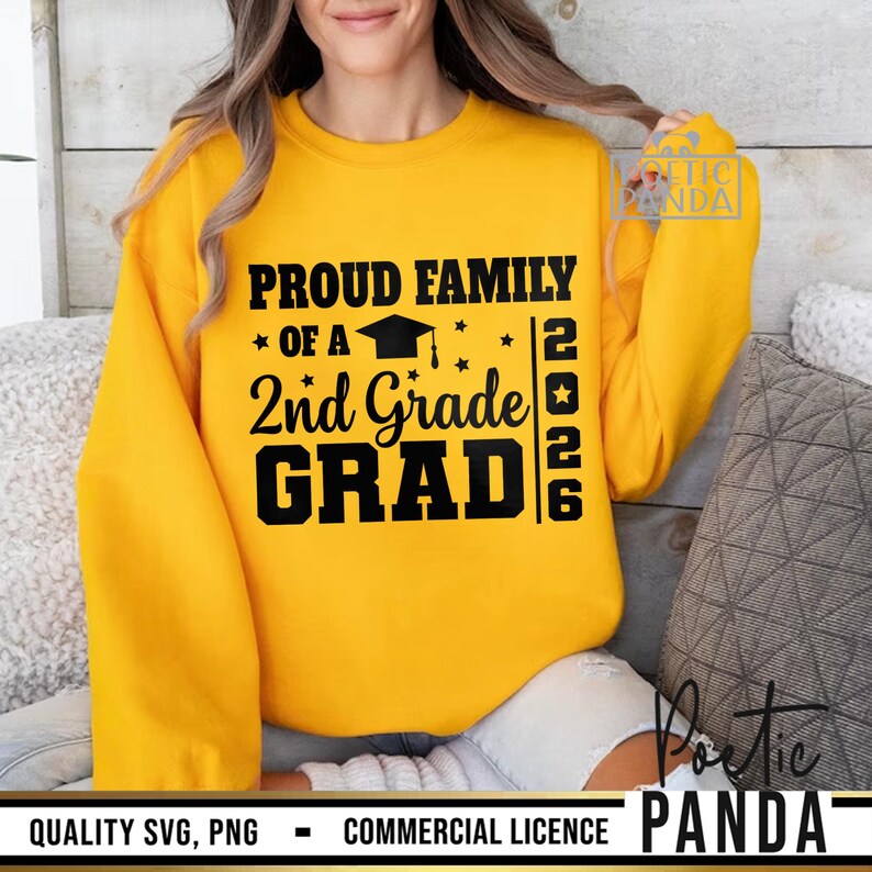 2026 Family Of 2nd Grade Graduate SVG PNG, 2nd Grade Graduation Svg, Second Grade Grad Svg, Class Of 2026 Svg, 2nd Grade Grad Svg Cut File image 8