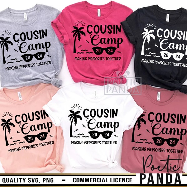 Cousin Camp 2024 SVG PNG, Family Vacation Svg, Cousin Crew Svg, Cousin Squad Svg, 2024 Svg, Family Shirt Svg, Cousin Vacation Shirt Svg