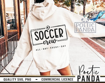 Soccer Crew SVG PNG, Soccer Svg, Soccer Shirt Svg, Game Day Svg, Football Dad Svg, Soccer Ball Sv, Football Svg, Soccer Mom Svg, Cheer Mom