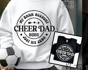 Cheer Dad SVG PNG, Funny Dad Shirt Svg, Cheerleader Dad Svg, Funny Gift To Cheer Dad Svg, Cheer Dad Png Shirt Design, Cheer Coach Svg