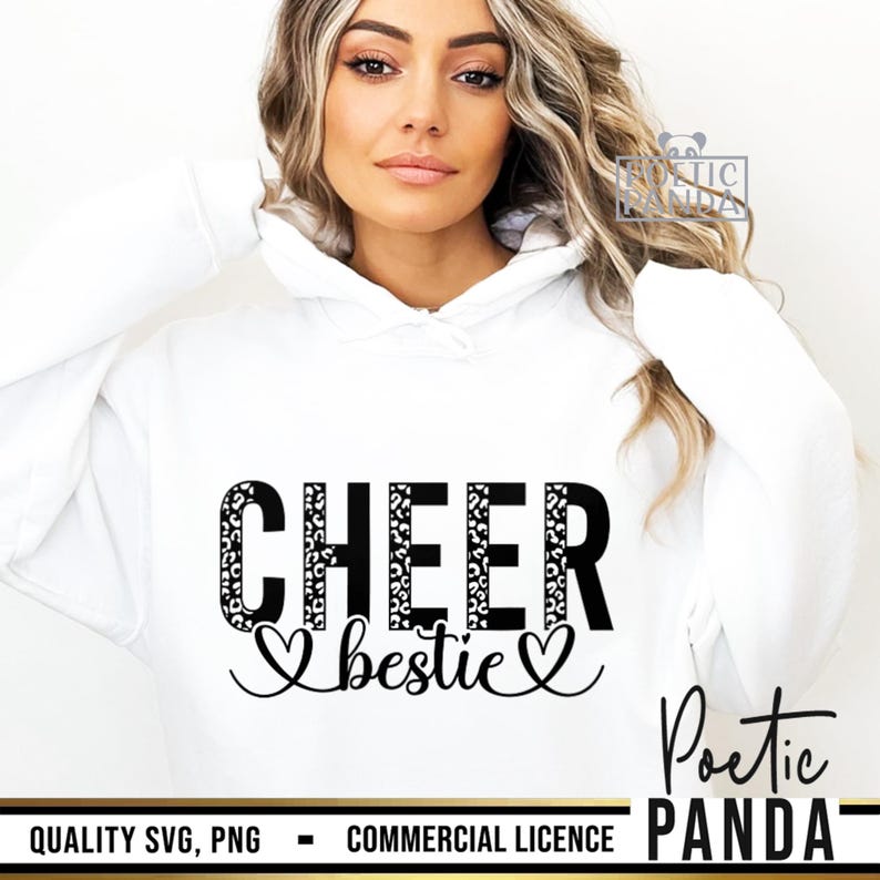 Cheer Bestie SVG PNG, Football Season Svg, Bestie Svg, Best Friend Svg, Cheerleader Svg, Game Day Svg, Cheer Svg, Cheer Leader Svg image 9