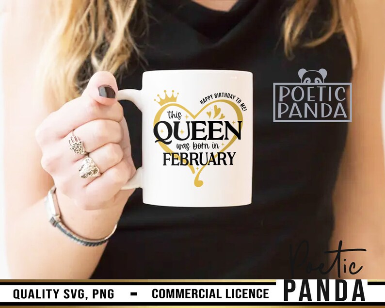 Queens Are Born In February SVG PNG, February Birthday, Birthday Boy Svg, High Heel Svg, Happy Birthday Png, Svg Designs, Stars Svg, February Svg, Blm Svg, A Queen Was Born Svg, Birth Month Svg, Valentines Day Svg, Baby Shower Gift Svg