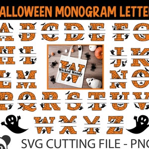 Halloween Letters SVG PNG, Spider Alphabet Svg, Monogram Halloween Alphabet Svg, Spooky Alphabet Svg, Scary Font Svg, Spider Font Svg