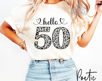 50th Birthday SVG PNG, 50th Birthday Shirt Design For Woman Girl, 50 And Fabulous Svg, 50th Svg, 50th Birthday Gift Svg, 50 Svg