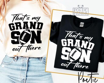 That's My Grandson SVG PNG, Football Grandma Svg, Football Grandad Svg, Football Game Day Svg, Grandparents Gift Svg, Football Shirt Svg