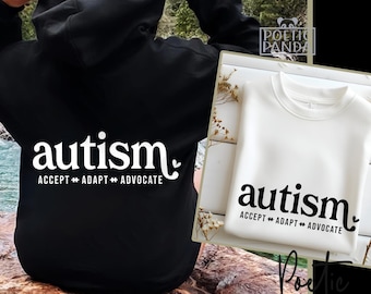 Autism Accept Adapt Advocate SVG PNG, Autism Awareness Svg, Autism Acceptance Svg, Teacher shirt Svg, Autism Shirt Svg, Autism Mom Svg