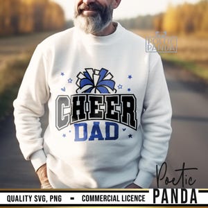Cheer Dad SVG PNG, Cheer Dad Shirt Svg, Cheer Dad Gift Svg, Cheerleader Svg, Cheer Svg, Dad Cheerleading Shirt Svg, Pom Poms Svg, CF01234