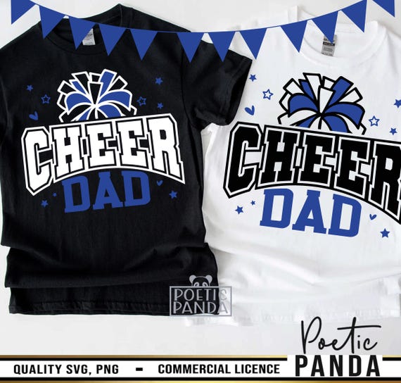 Cheer Dad SVG PNG, Cheer Dad Shirt Svg, Cheer Dad Gift Svg, Cheerleader Svg, Cheer Svg, Dad Cheerleading Shirt Svg, Pom Poms Svg, CF01234