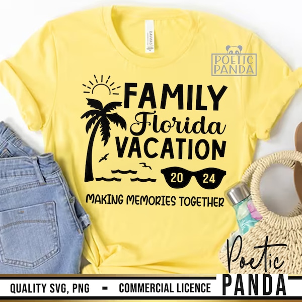 Family Florida Vacation 2024 SVG PNG, Family Vacation Matching Shirts Svg, Family Vacay Svg, Family Trip Svg