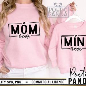 Mama And Mini SVG PNG, Mothers Day Svg, Mommy And Me, Mom Life Svg, Mom Svg, Mama And Me Svg, Mama Mini Svg, Mama And Mini Svg, Mama Svg